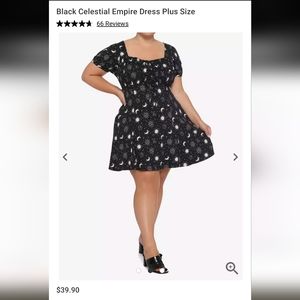 Black Celestial Empire Dress Plus Size 16 (hot topic)